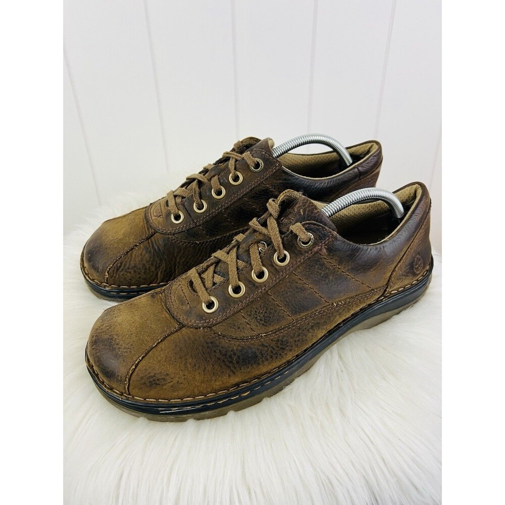Vintage Dr Martens John Oxford Shoes Brown Leather Mens Casual Comfort Size 11M